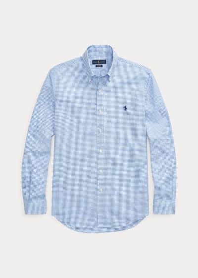 Camisa Polo Ralph Lauren Hombre Azules / Blancos - Checked Poplin - GSACY6573